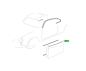 Preview: Zierleiste - Karmann Ghia - Fensterschacht 141 853 333C