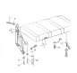 Preview: Schlafbank Scharnier - Satz - Bus T3 Camper - 255 070 205D - 255 070 206D