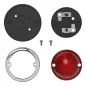 Preview: Runde Leuchten Rot - Satz mit E-Zeichen - Ø70mm Preview: Runde Leuchten Rot - Satz mit E-Zeichen - Ø70mm