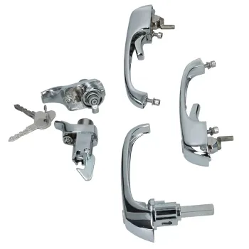 Griff-Satz 4-teilig Chrom - Bus T2 - 08/68-07/71