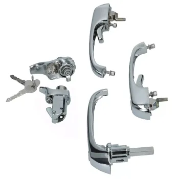 Griff-Set 5-teilig Chrom - Bus T2 - 08/71-07/74