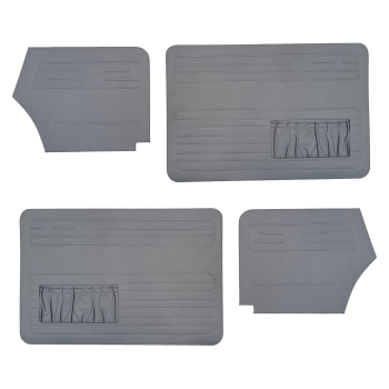 Türverkleidungssatz - Käfer Cabrio 08/66-07/72 - 113 898 320B - Grau