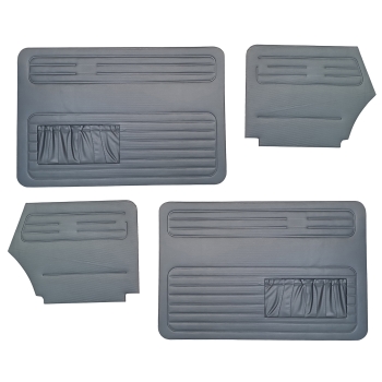 Türverkleidungssatz - Käfer Cabrio 08/66-07/72 - 113 898 320B - Grau