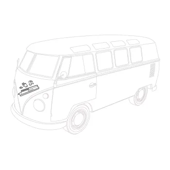 Sitzschiene mit Halterungen - Bus T1 - 08/62-07/67 - SWT - 5-teilig