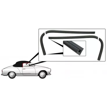 Dichtgummi Dach Türscheiben - Karmann Cabrio - 141 871 925A