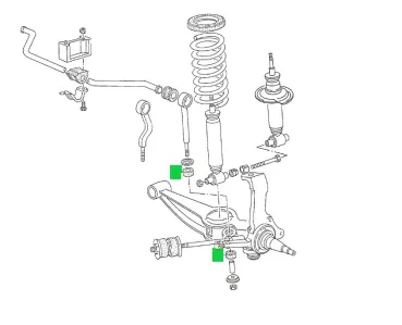 Stabilisator Pendelstütze Dämpfungsring - Bus T3 - 8/84-7/92 - 411 513 121 - 251 411 130