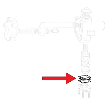 Distanzscheibe 0.12mm Lenkgetriebe - Bus - 03/55-07/72 - 211 415 173