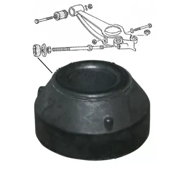 Querlenker Zugstrebe Gummi vorne - Bus T3 - 5/79-7/92 - 251 407 175