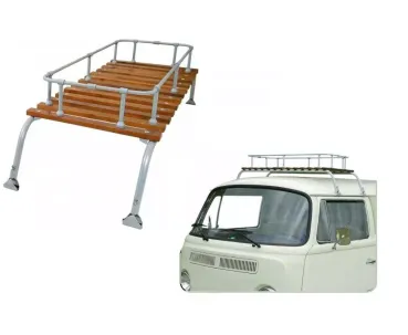Dachgepäckträger 'Classic' Grau lackiert - Bus 3/55-7/79 - 50cm x 112cm