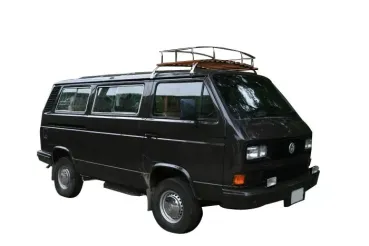 Dachgepäckträger 2-Bogen-Version - Edelstahl m. Holz - Bus T3 - 04/79-07/92