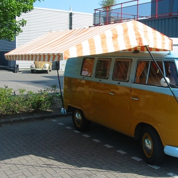 Zeltstoff Westfalia - orange/weiß - Meterware - passend für T1 | T2 | T3