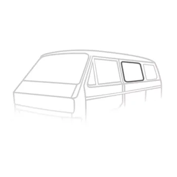 Seitenscheibendichtung mitte 'Deluxe' - Bus L -07/92, R 05/79-07/84 (Plastik Zierrahmen)
