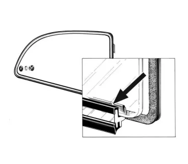 Dichtung Ausstellfenster hinten innen