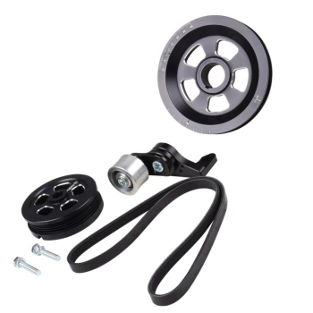 Riemenscheibe - Satz mit Flachriemen 4PK - Kurbelwelle und Generator - VW Typ1 - AC 105 400
