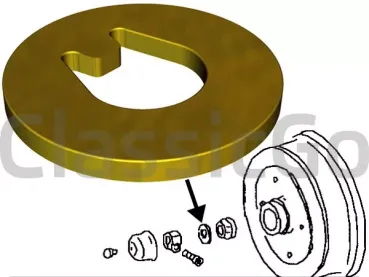 Druckscheibe VW Käfer Radlager Einstellung