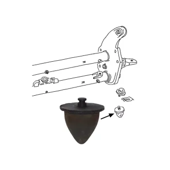 Tragarm Anschlaggummi unten - Bus T2 - 08/67-07/79 - 211 401 263A