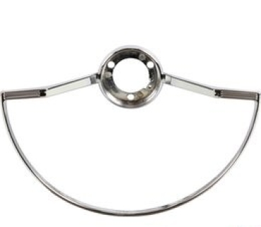 Lenkrad komplett mit Hupenring - Elfenbein / Chrom - Ø400 mm - passend für VW Käfer Karmann Ghia 356 u.a. - Kopie