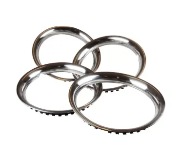 Felgenring 14" Satz Edelstahl poliert