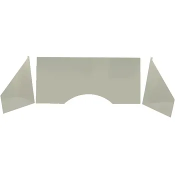 Rückwandsatz Motorraum - Edelstahl - Käfer u.a. - 3-teilig