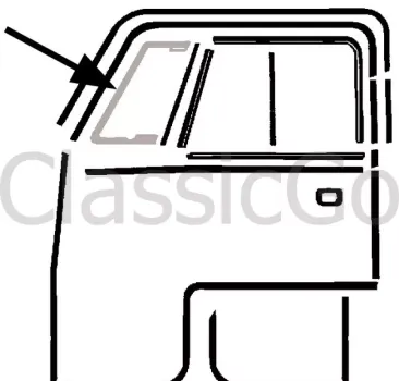 Fensterdichtung vorn links