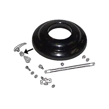 Unterlagen für Kurbeln/Öffnen schwarz