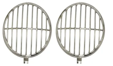 Gittersatz für Scheinwerfer classic style Edelstahl 2 Stück