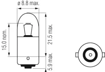 Glühlampe 6V 4W BA9S