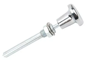 Haubenzug Edelstahl - Hülle und Zug - Chromknopf - Universal