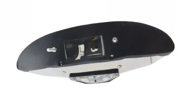 Befestigung mit 2 Schrauben - die Gummiunterlage liefern wir mit.