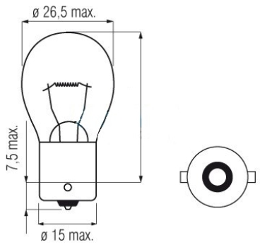 Glühlampen 6V 21W Orange