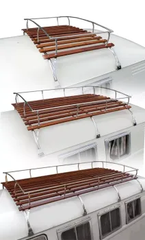 Dachgepäckträger 3-Bügel Edelstahl - passend für VW Bus T1+T2 - 07/50-08/79