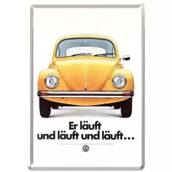 VW Blechpostkarte