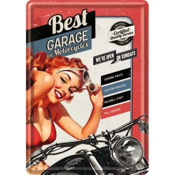 Best Garage Blechpostkarte