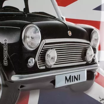 Mini - Perfectly British - Blechschild 30 x 40 cm