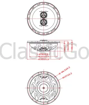 RS - DVC-Koaxlautsprecher 165mm 6.5" -1 Stück - 50W Musikleistung