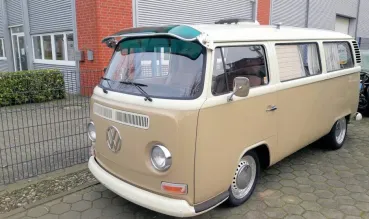 Sonnenschute Blau - passend für VW Bus T2 - 08/67-07/79 - mit Montageklemmset
