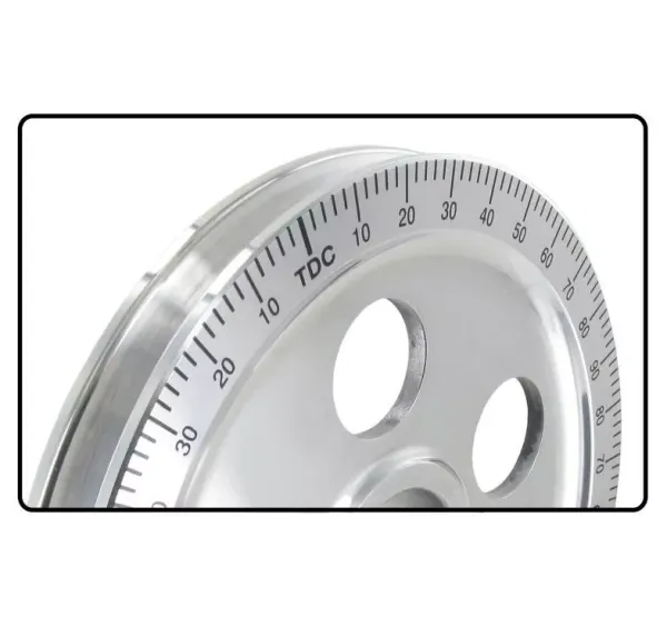 Alu poliert Ø170mm mit schwarzer Gradeinteilung