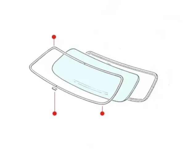 Zierleisten Frontscheibe - Satz Alu poliert - Karmann Ghia - 143 853 305A -143 853 306 306A - 143 853 309B