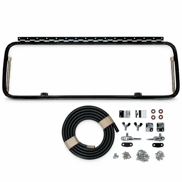 Fensterscheibe Safari - hinten m. Chromrahmen - für Bus T1 und T2