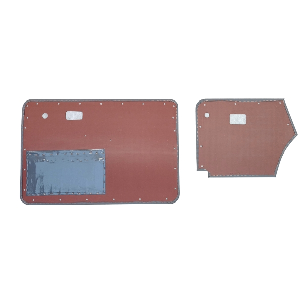 Türverkleidungssatz - Käfer Cabrio 08/66-07/72 - 113 898 320B - Grau