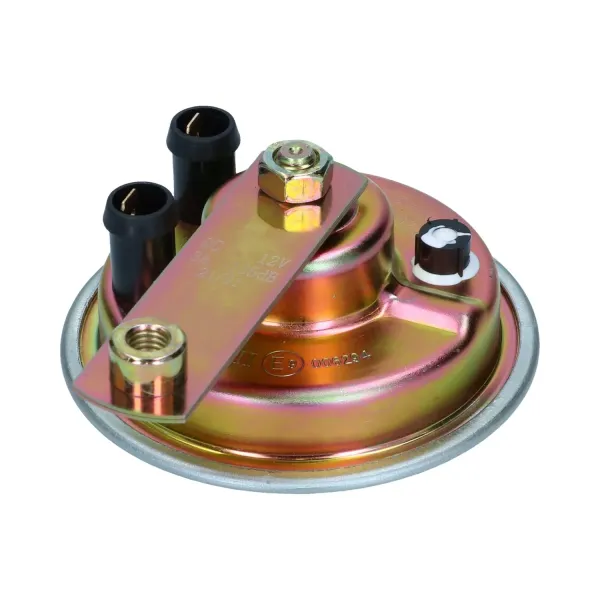 Hupe 12 Volt - mit Steckanschlüssen und Metallhalter mit Gewinde