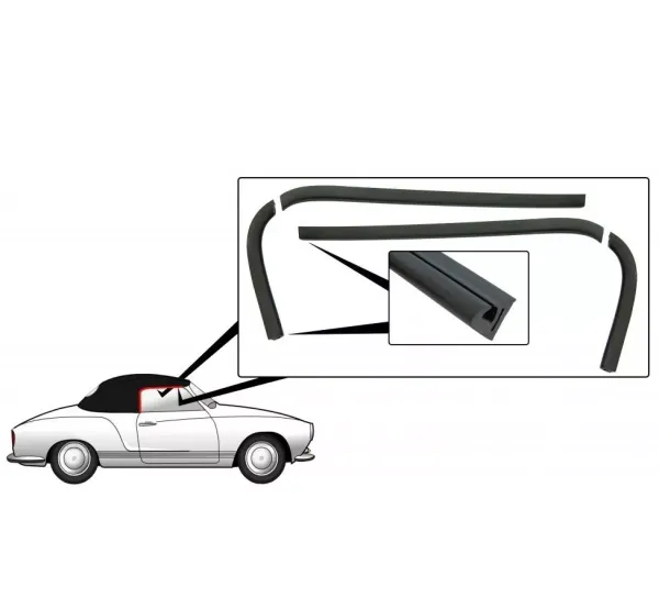 Dichtgummi Dach Türscheiben - Karmann Cabrio - 141 871 925A
