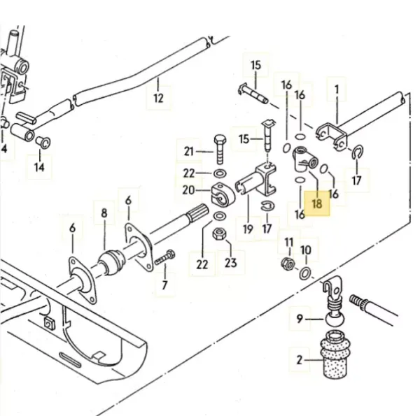 Position 15 - Bolzen für Kreuzgelenk