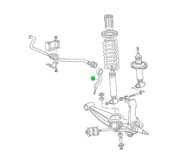 Stabilisator Pendelstütze gebogen - Bus T3 - 5/79-7/84 - 251 411 051