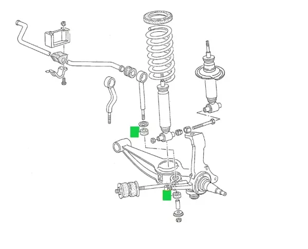 Stabilisator Pendelstütze Dämpfungsring - Bus T3 - 8/84-7/92 - 411 513 121 - 251 411 130