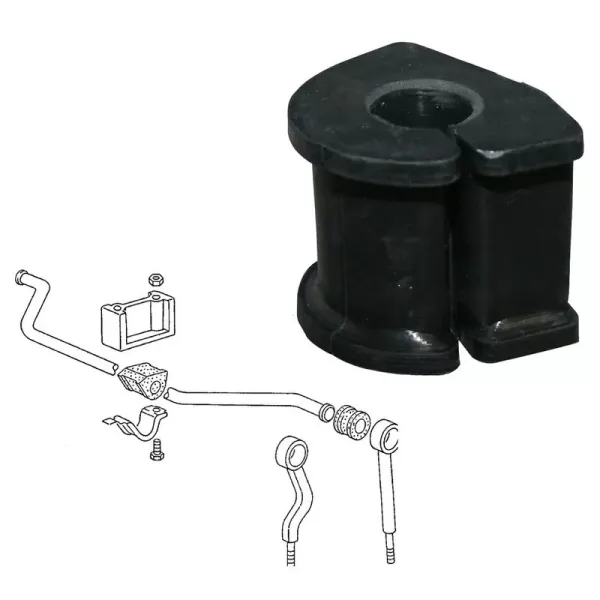 Stabilisator Gummi Ø19mm - Bus T3 - 6/86-7/92 - 251 411 041B