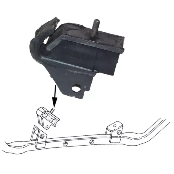 Motoraufhängung Aussen - Bus T3 - 5/79-12/82 - 070 199 231A