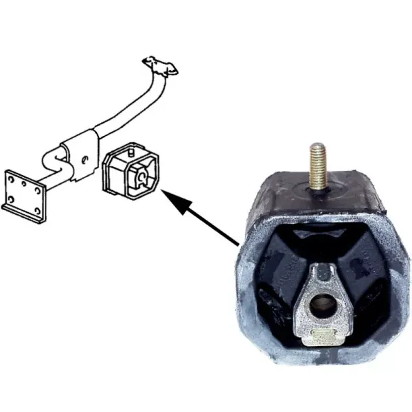 Motoraufhängung Gummi - Bus T3 - D ab 07/82 & TurboD ab 08/84 - 251 199 201G