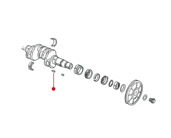 Kurbelwelle Keil groß - 8x30mm für die Kurbelwelle