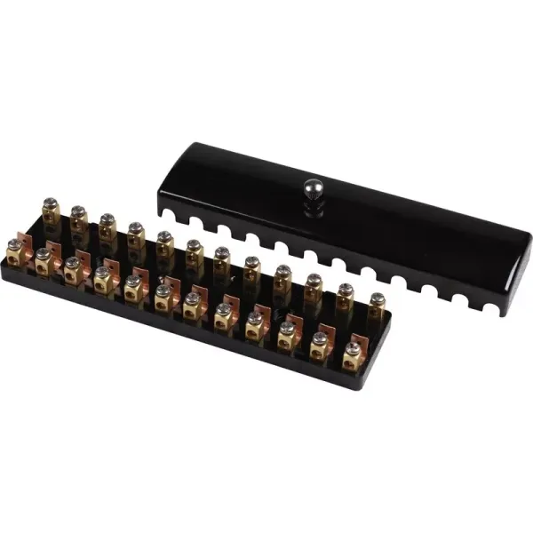 Sicherungsdose 12-polig Bakelit